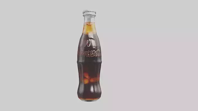Diet cola model Low-poly 3D model 7