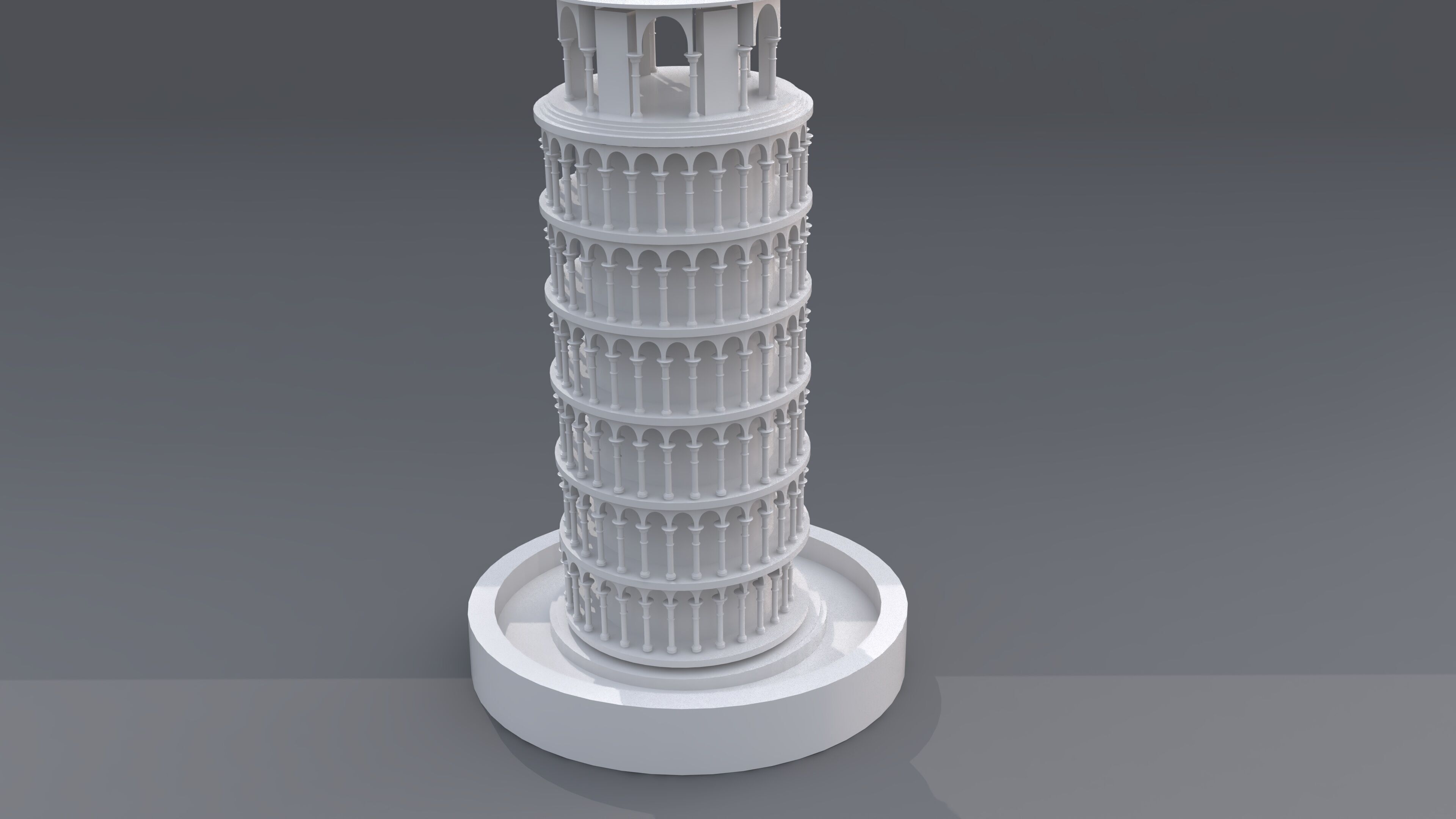 Leaning Tower of Pisa 3D model_1