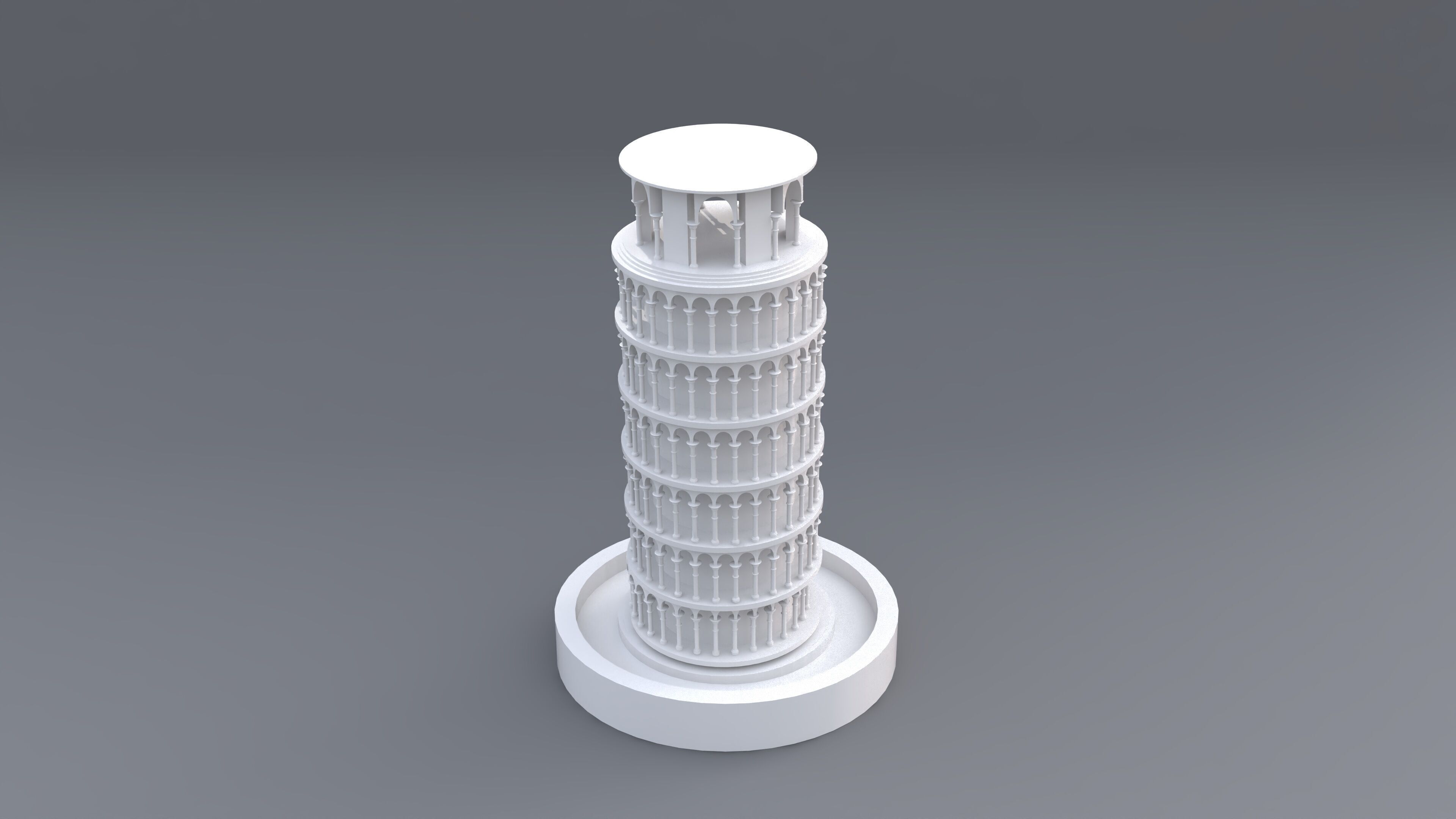 Leaning Tower of Pisa 3D model_3