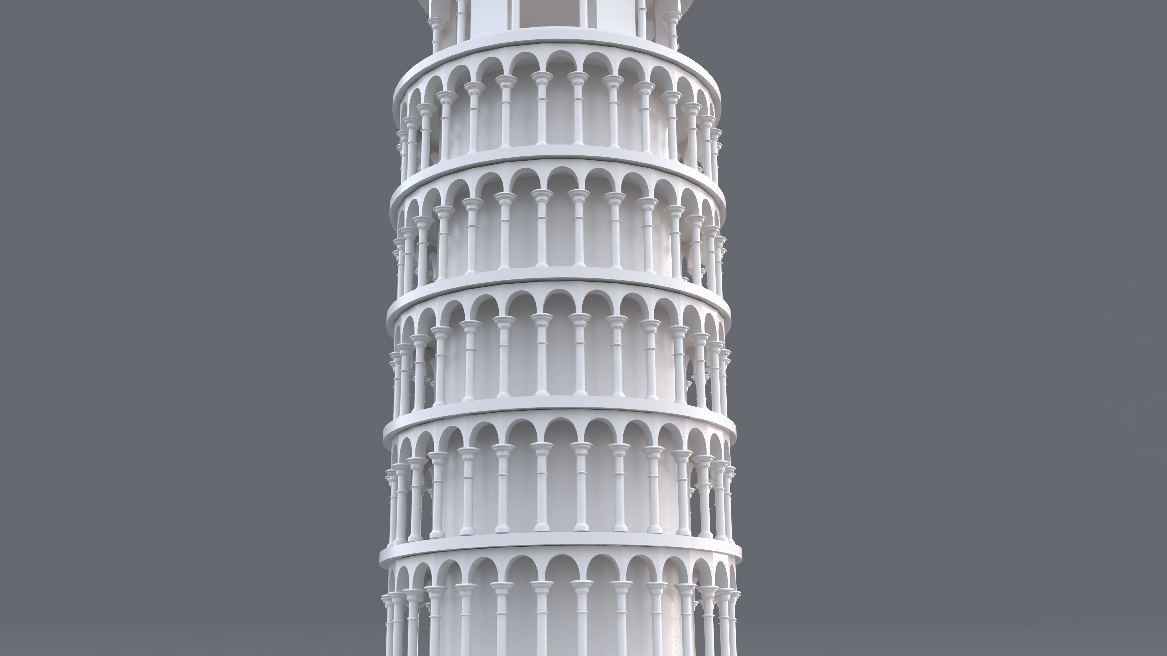Leaning Tower of Pisa 3D model_2