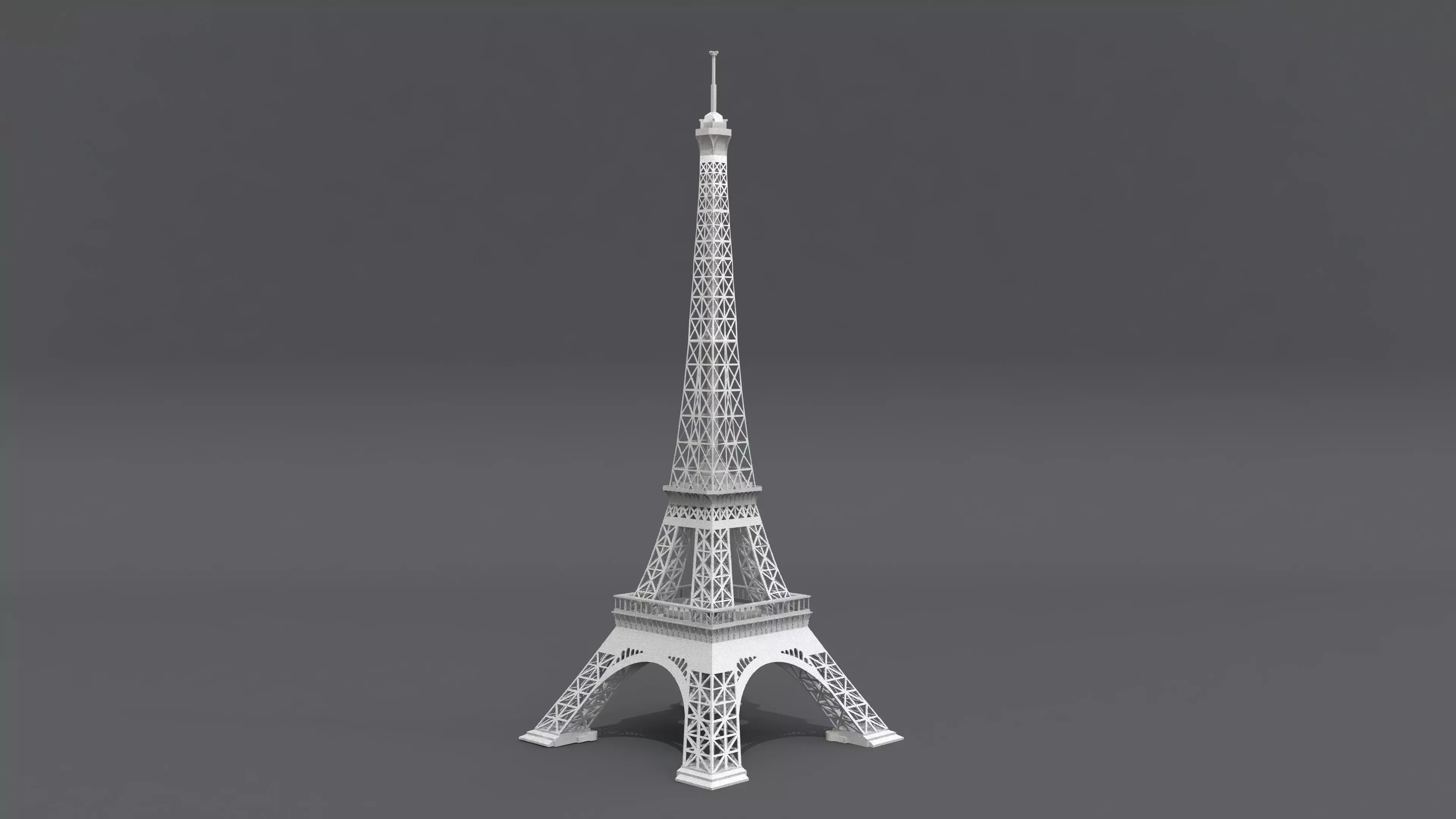 Eiffel Tower Paris 3d model Low-poly 3D model