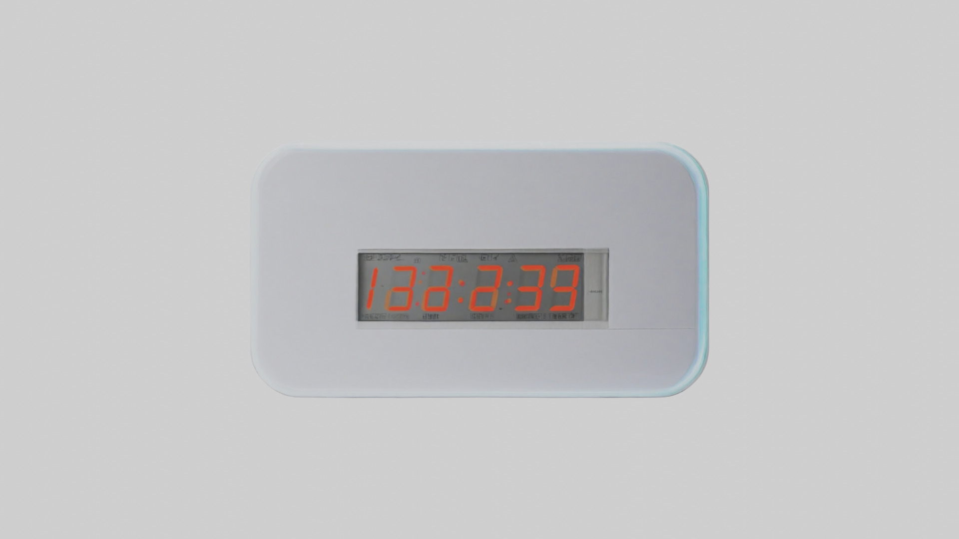 Digital Alarm Wall Clock model Low-poly 3D model_12