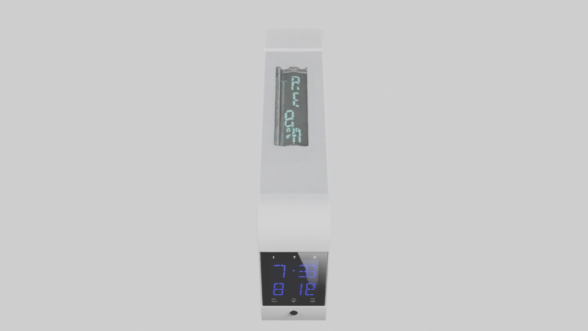 Digital Alarm Wall Clock model Low-poly 3D model_16