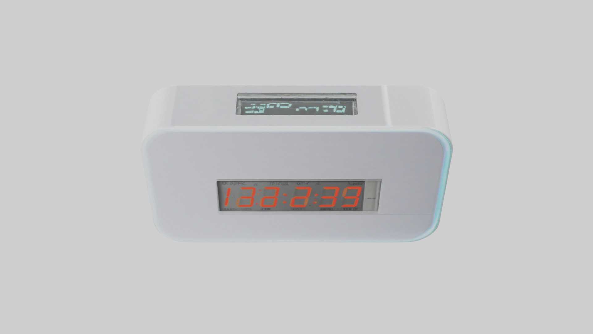 Digital Alarm Wall Clock model Low-poly 3D model_17