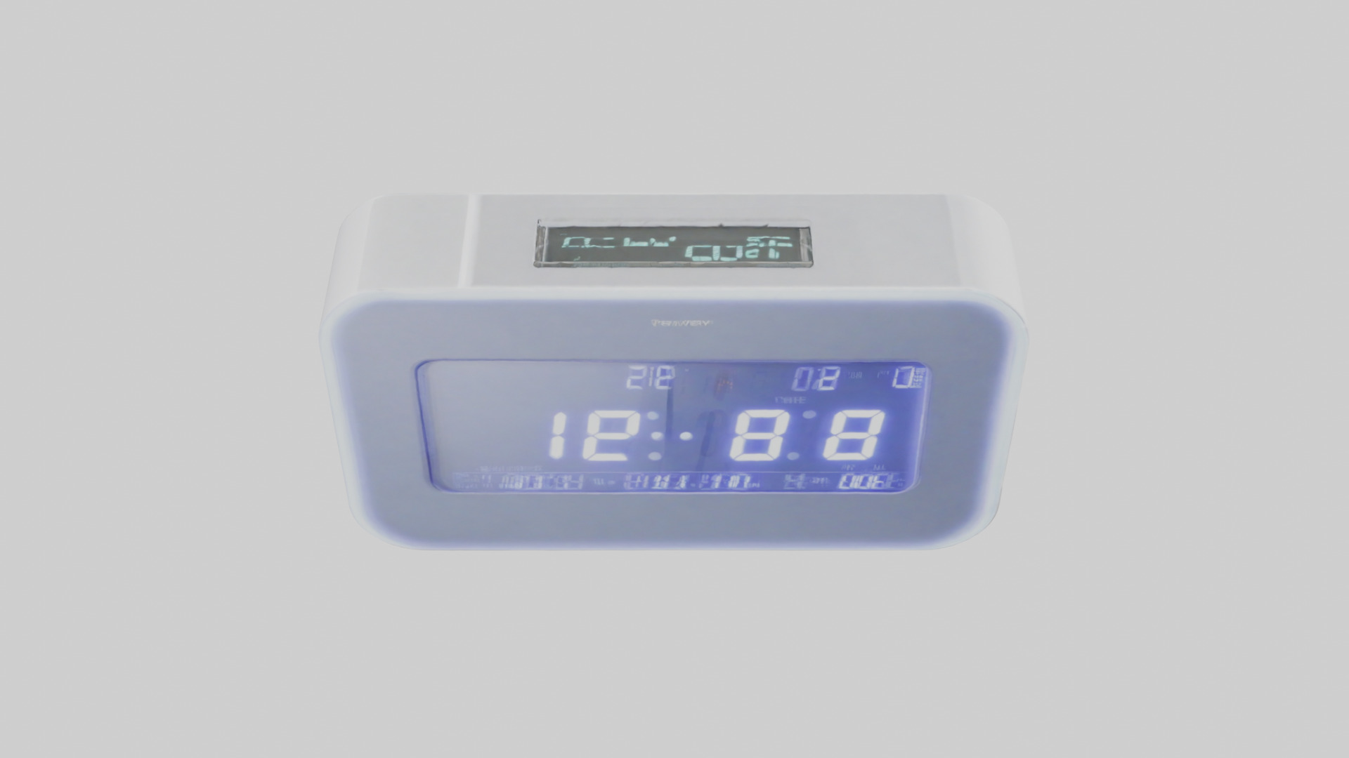 Digital Alarm Wall Clock model Low-poly 3D model_18