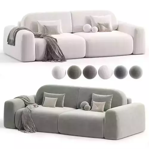 Lilt sofa Low-poly 3D model