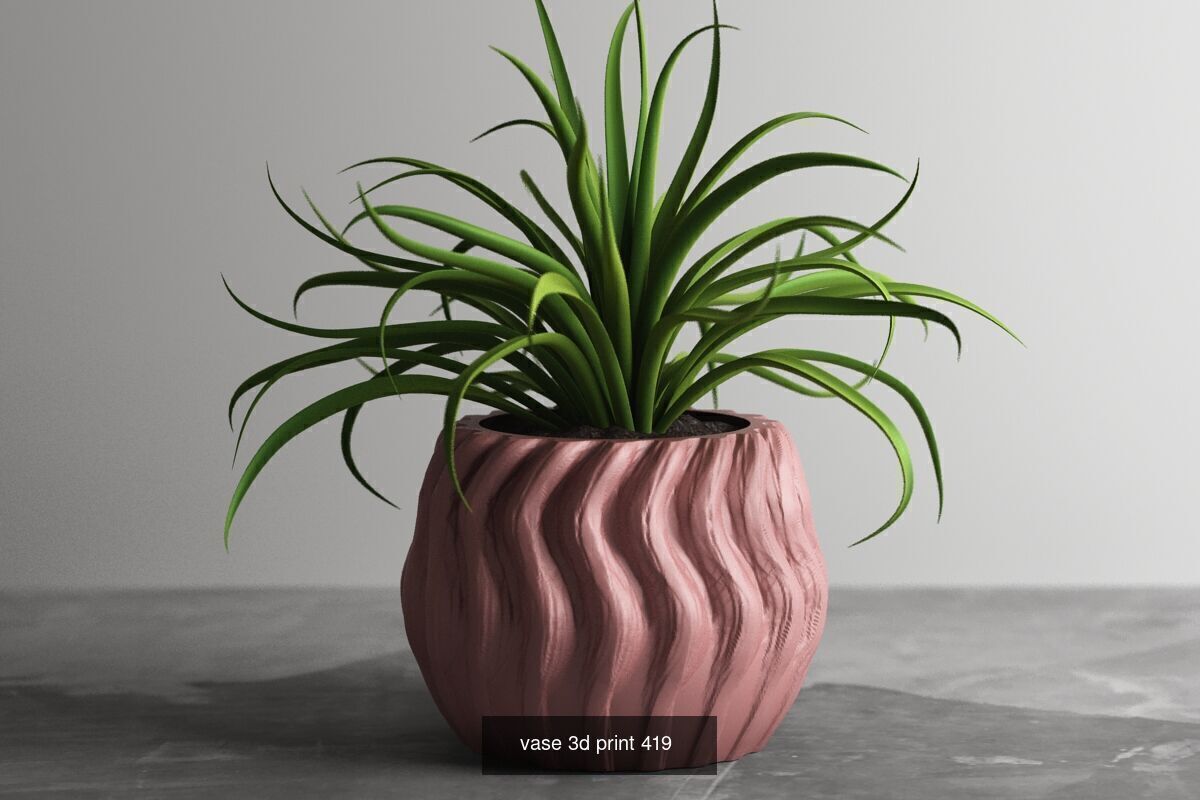 95 vase pot 3d print models huge pack 3D Model Collection_26