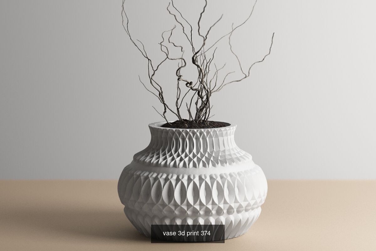 95 vase pot 3d print models huge pack 3D Model Collection_68