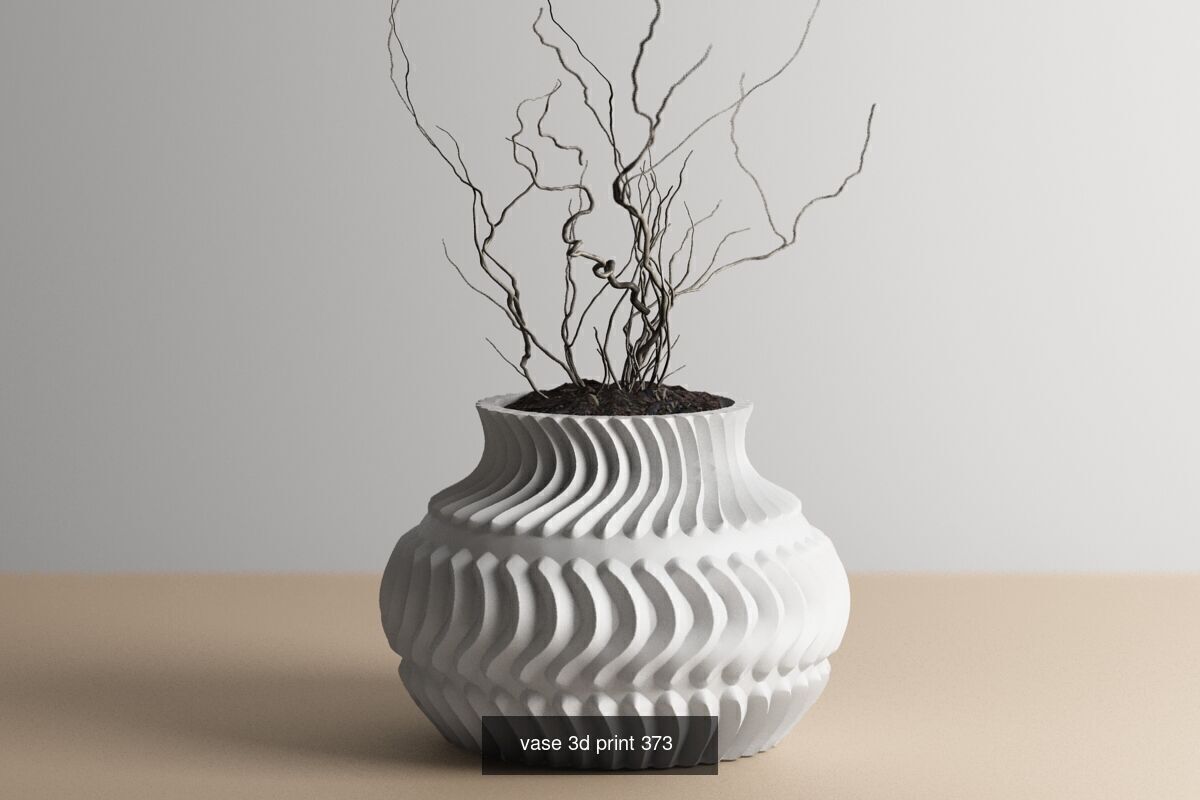 95 vase pot 3d print models huge pack 3D Model Collection_69