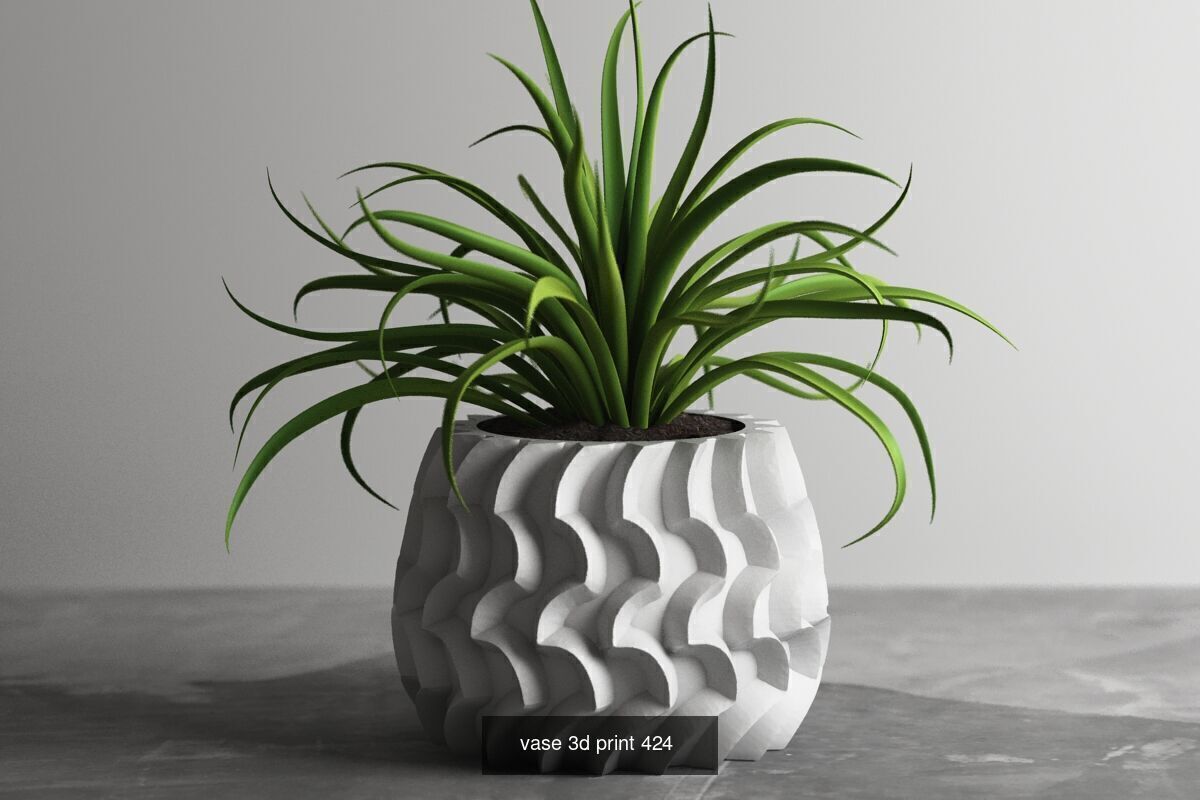 95 vase pot 3d print models huge pack 3D Model Collection_21