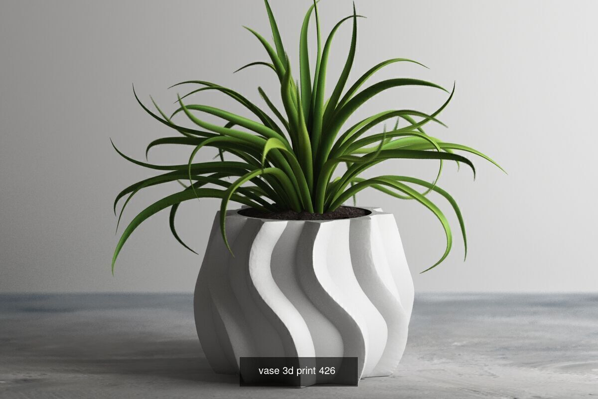 95 vase pot 3d print models huge pack 3D Model Collection_19