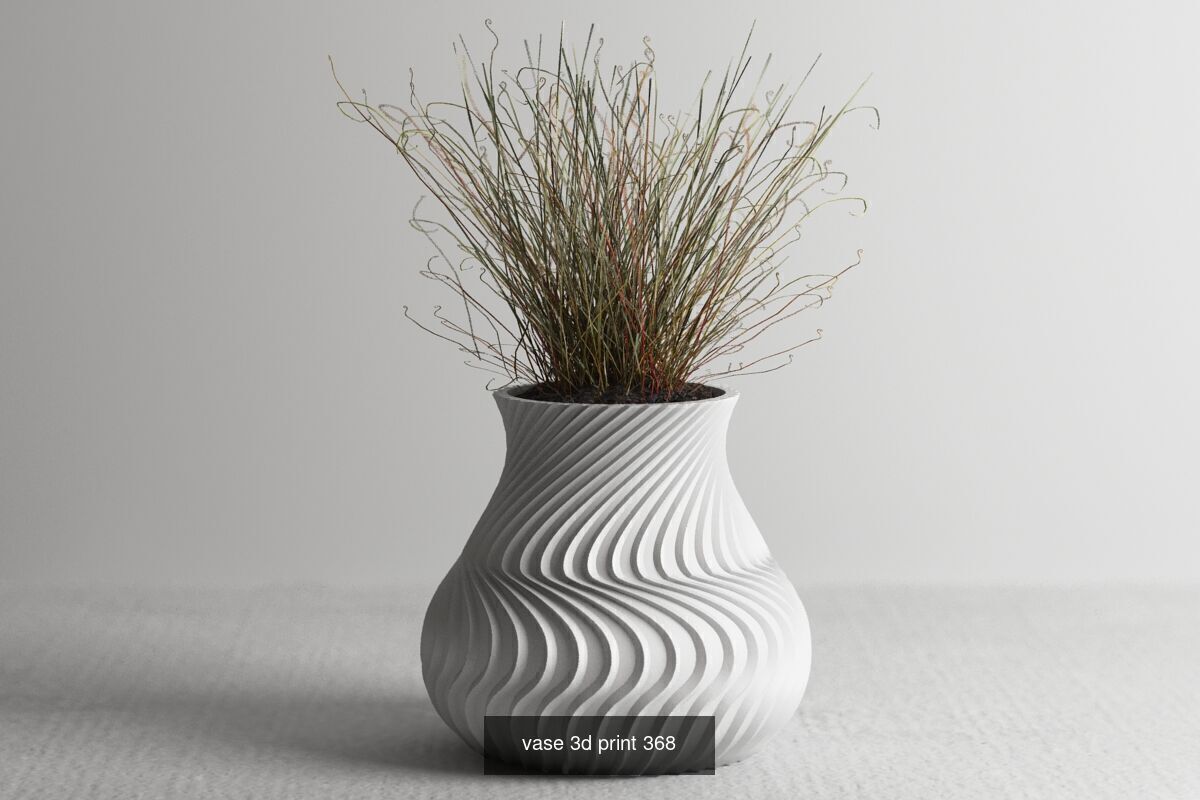 95 vase pot 3d print models huge pack 3D Model Collection_74