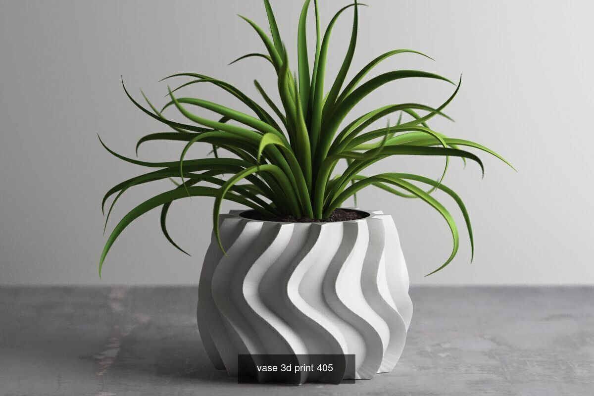 95 vase pot 3d print models huge pack 3D Model Collection_38