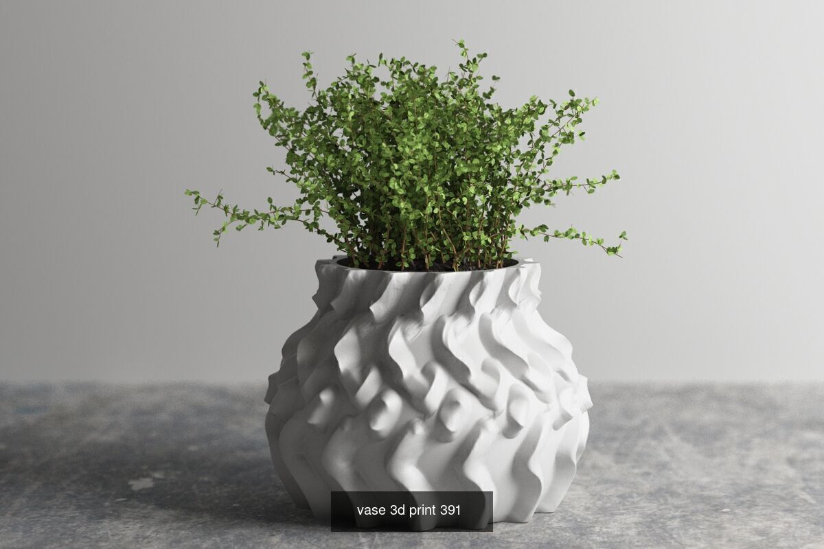 95 vase pot 3d print models huge pack 3D Model Collection_51