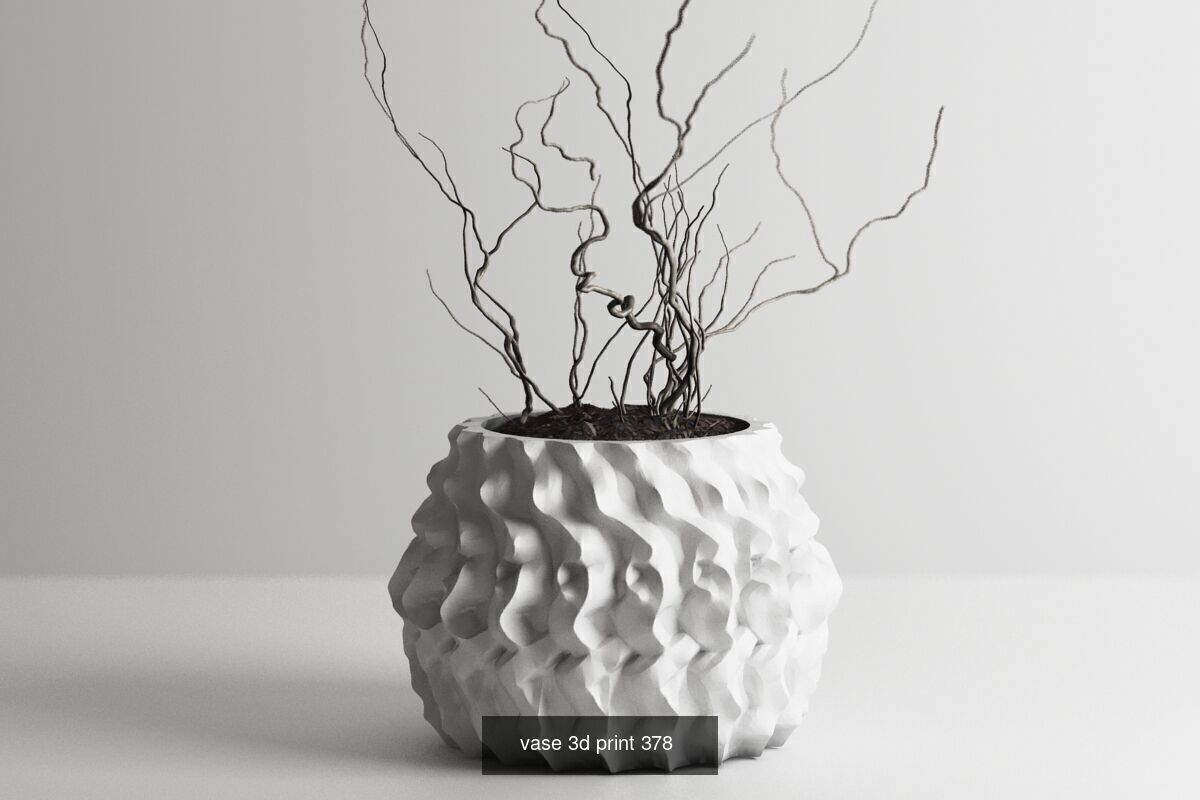 95 vase pot 3d print models huge pack 3D Model Collection_64