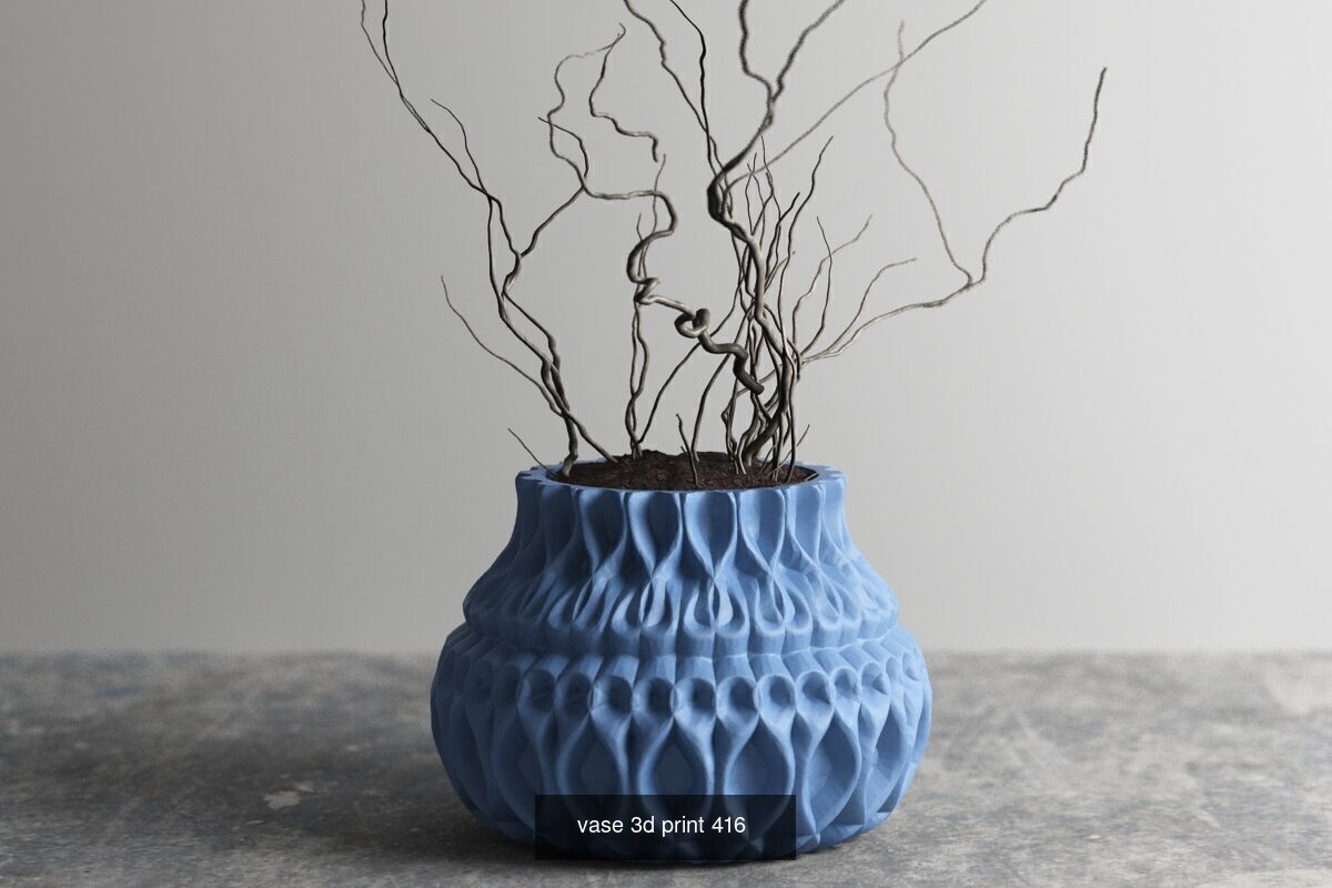 95 vase pot 3d print models huge pack 3D Model Collection_29