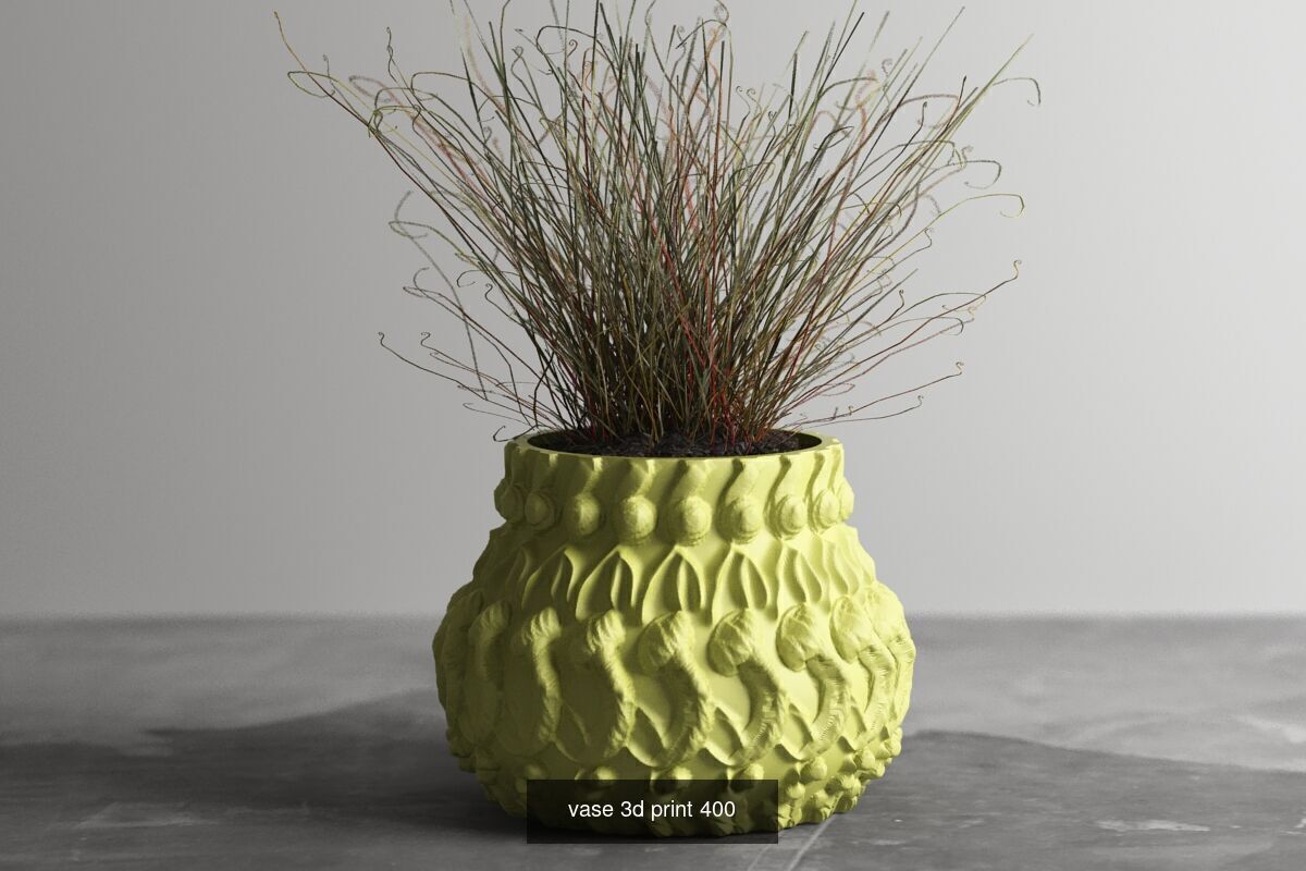 95 vase pot 3d print models huge pack 3D Model Collection_42