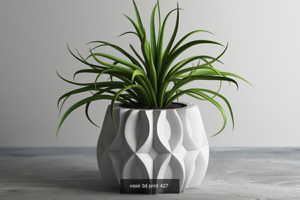 95 vase pot 3d print models huge pack 3D Model Collection_18