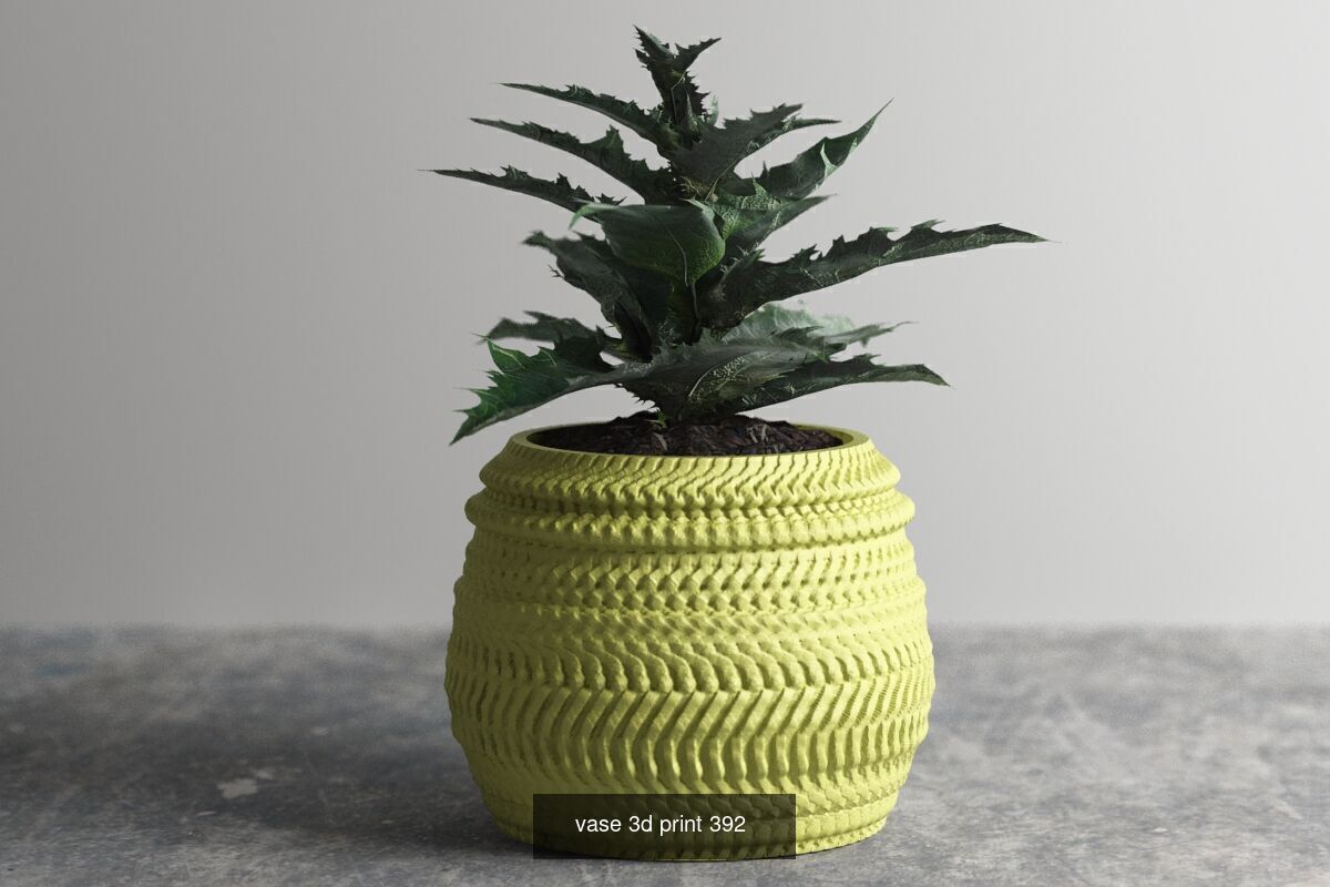 95 vase pot 3d print models huge pack 3D Model Collection_50
