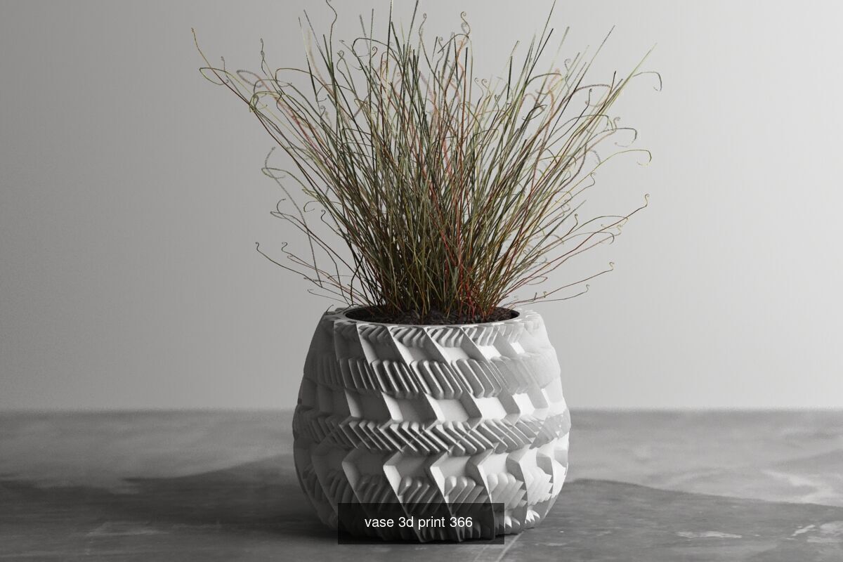 95 vase pot 3d print models huge pack 3D Model Collection_76