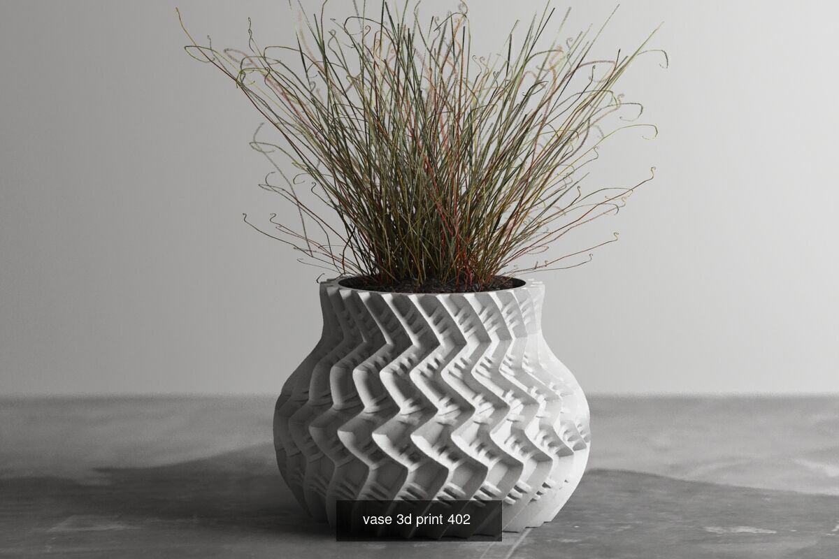 95 vase pot 3d print models huge pack 3D Model Collection_40