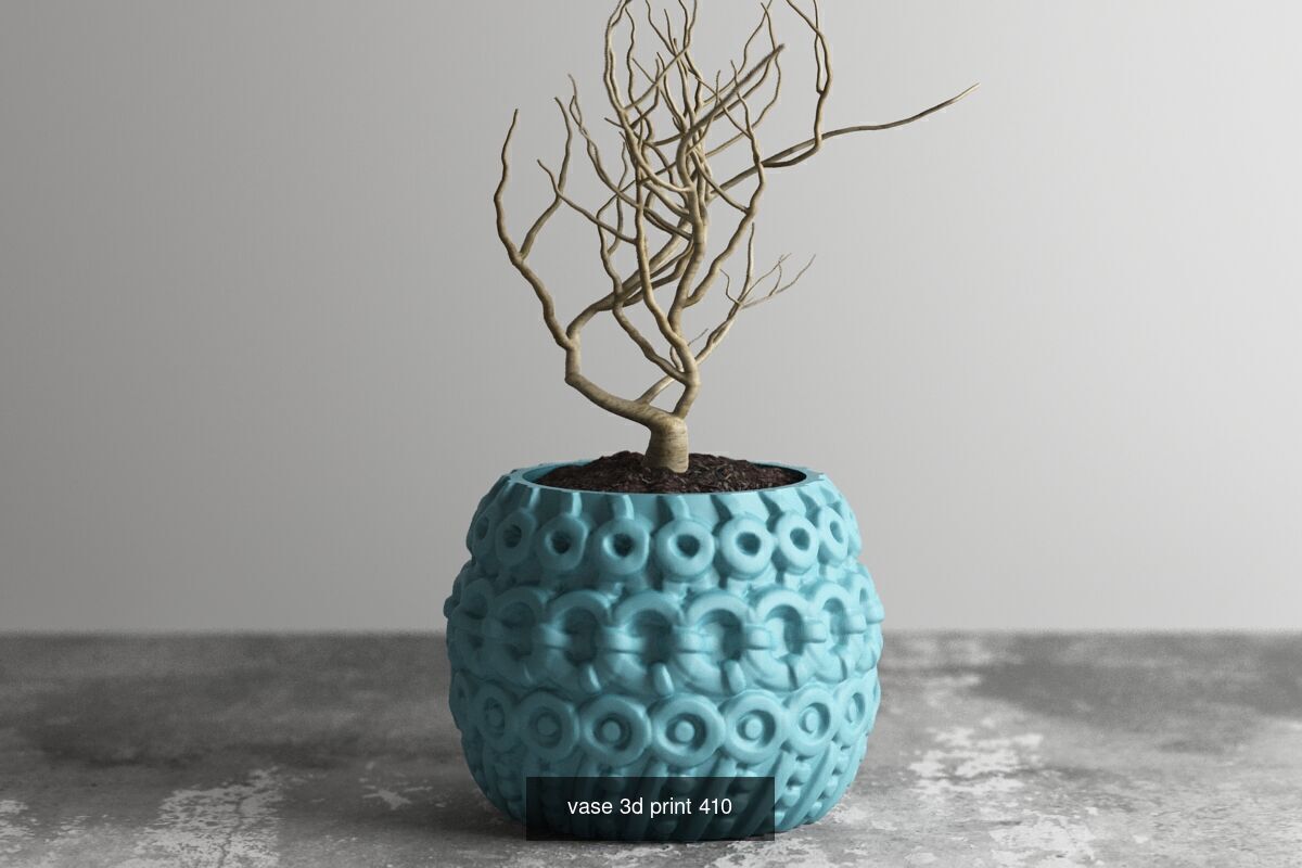 95 vase pot 3d print models huge pack 3D Model Collection_34