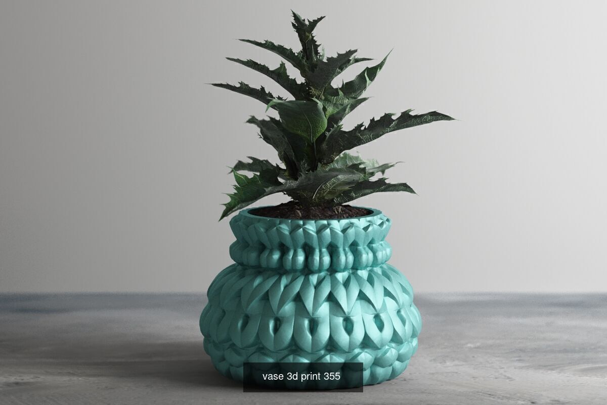 95 vase pot 3d print models huge pack 3D Model Collection_89