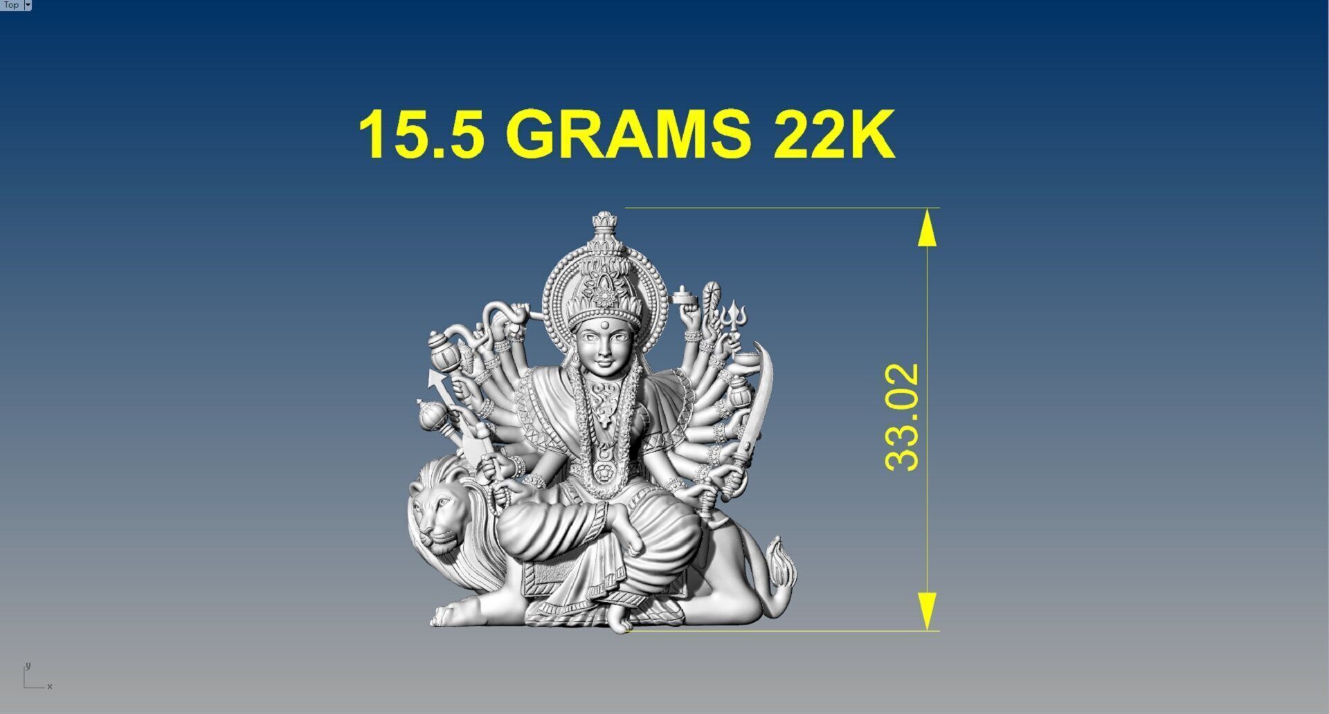 DURGA MATA 3D print model_2