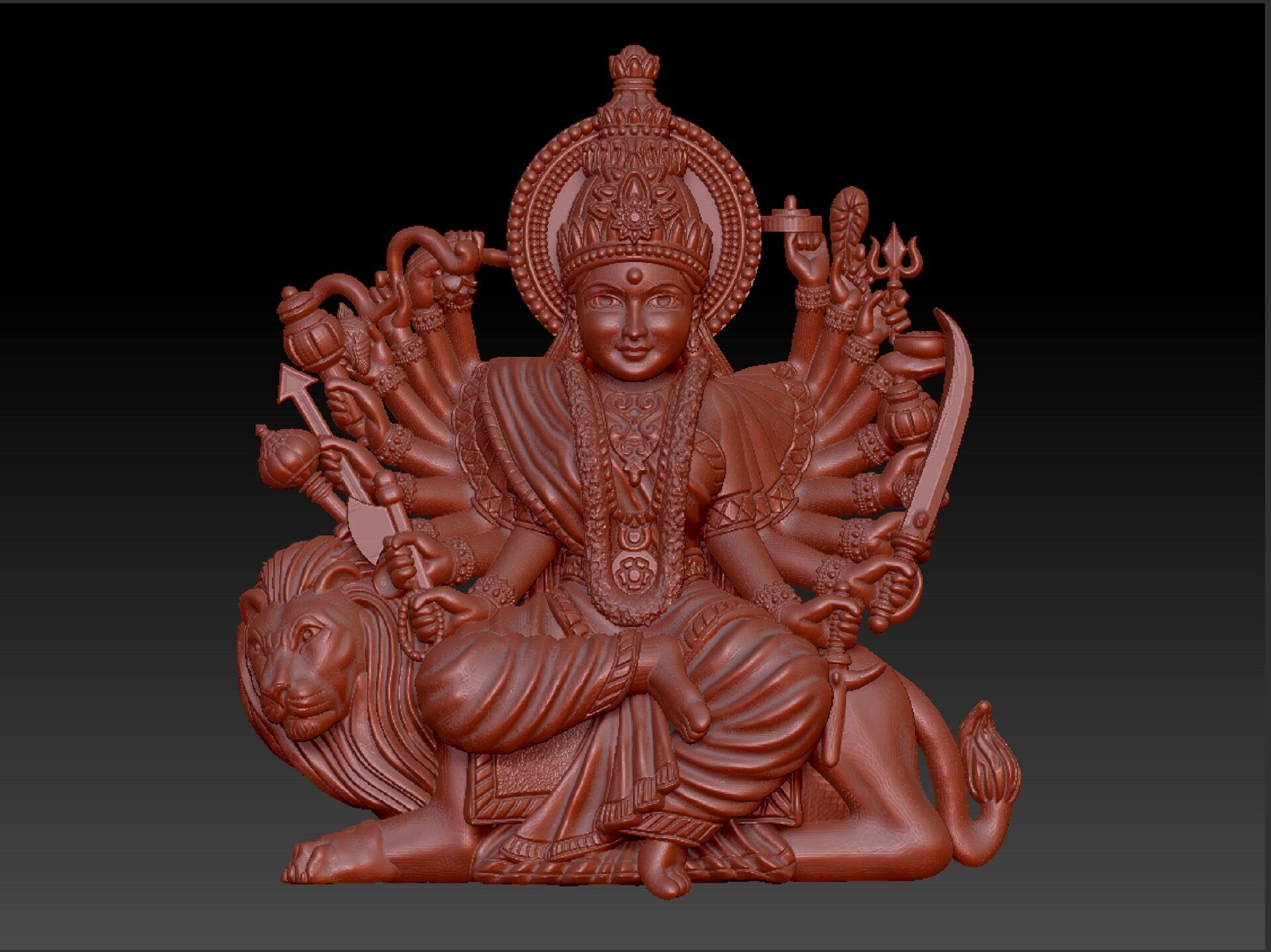 DURGA MATA 3D print model_1
