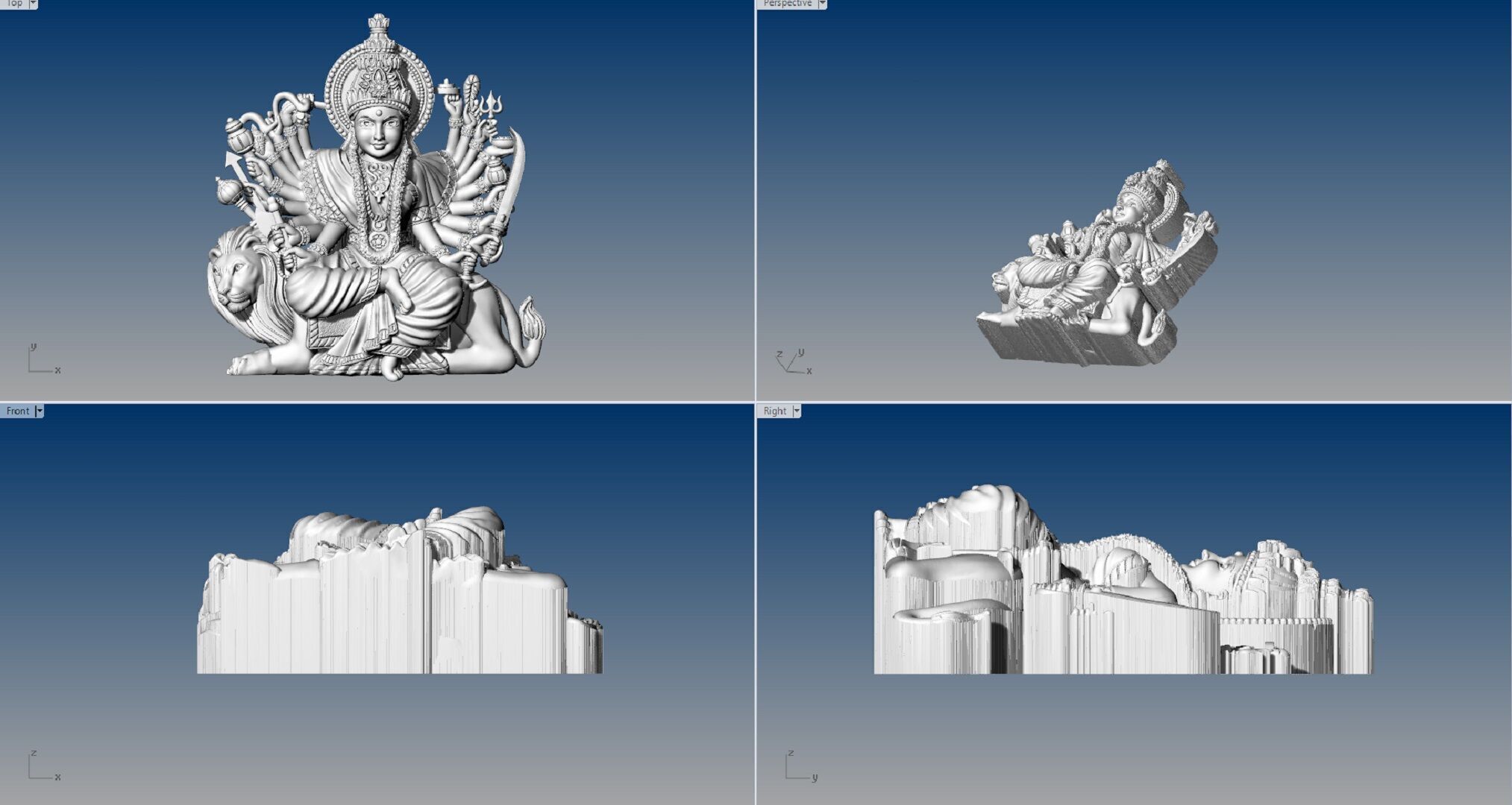 DURGA MATA 3D print model_4