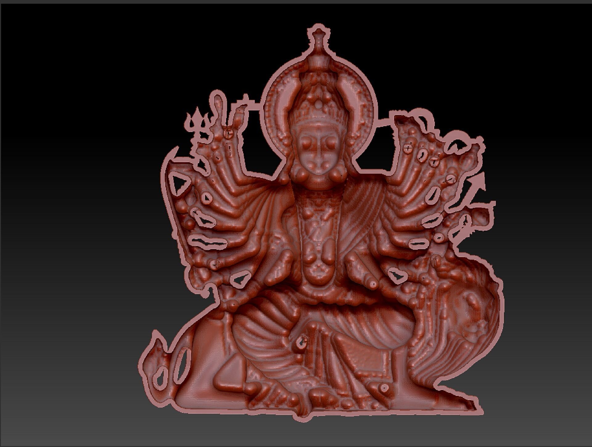 DURGA MATA 3D print model_6