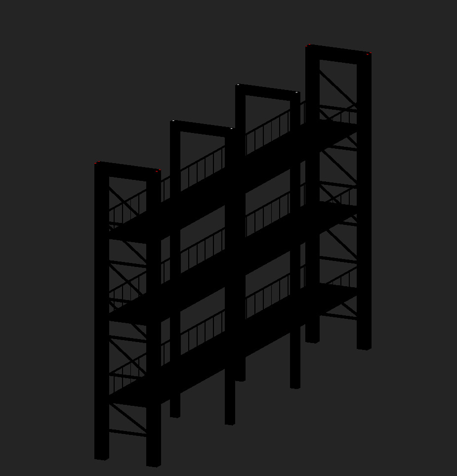 Container Stacking Racks Low-poly 3D model_12