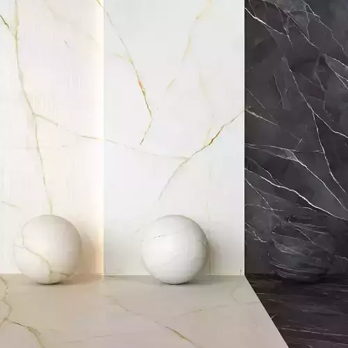 Laminam Diamond Tile Set - 4 in 1 - Marble Style Textures