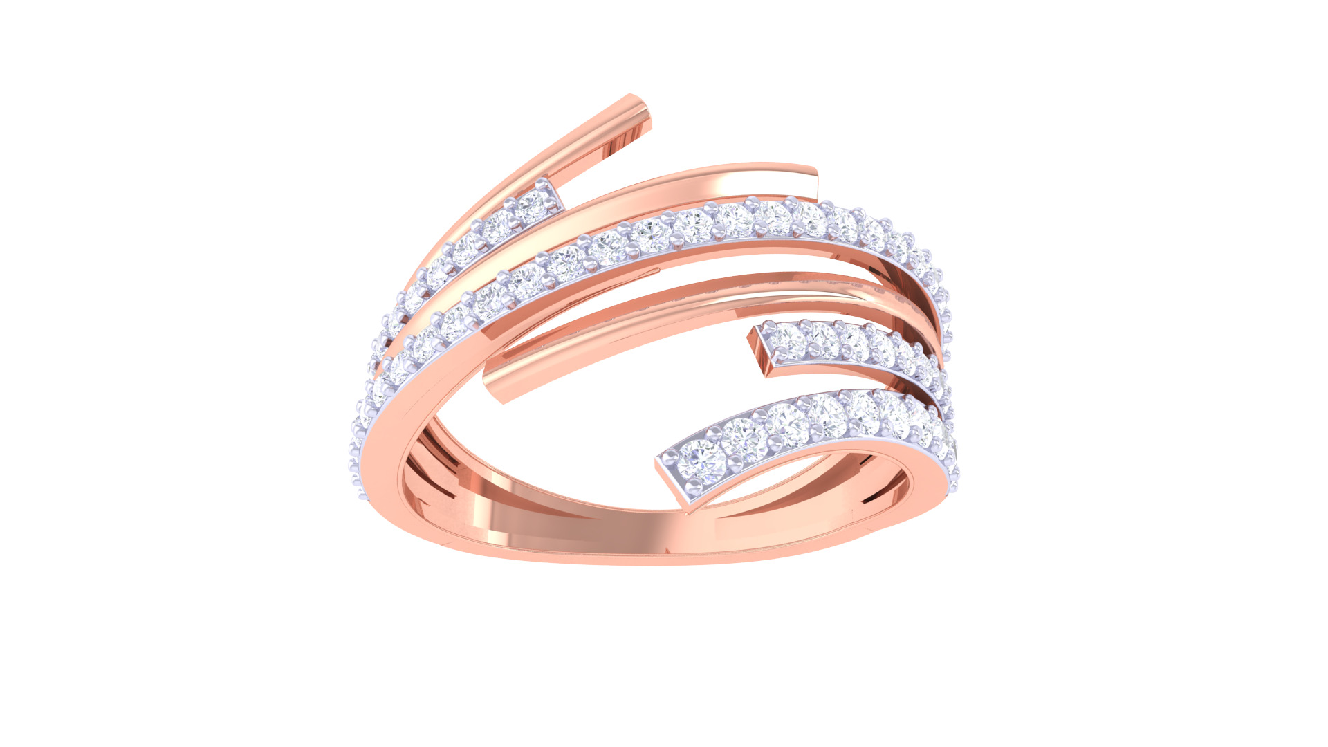   Women Ring MTL 3dm STL OBJ FBX Details 3D print model_1