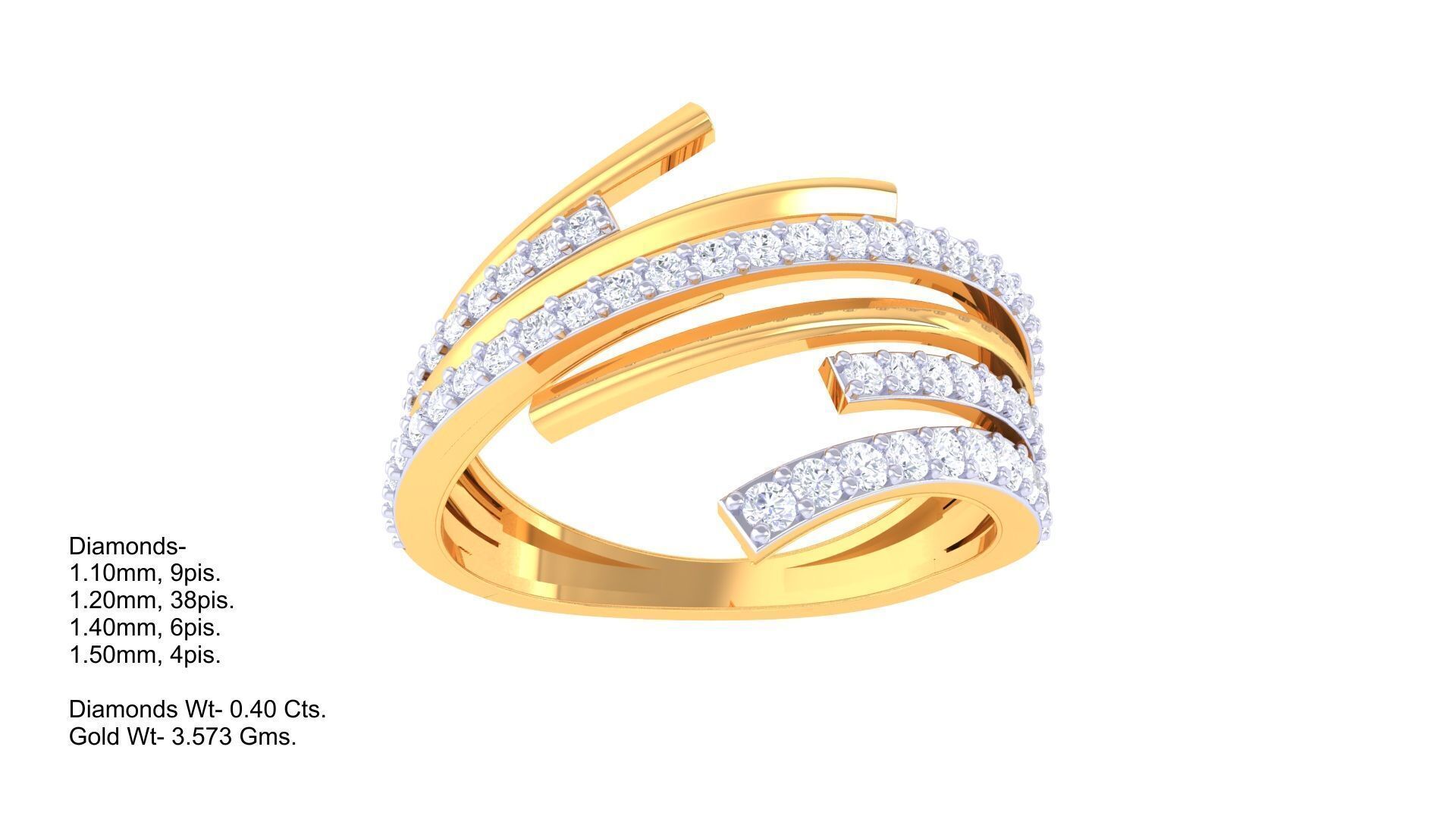   Women Ring MTL 3dm STL OBJ FBX Details 3D print model_2