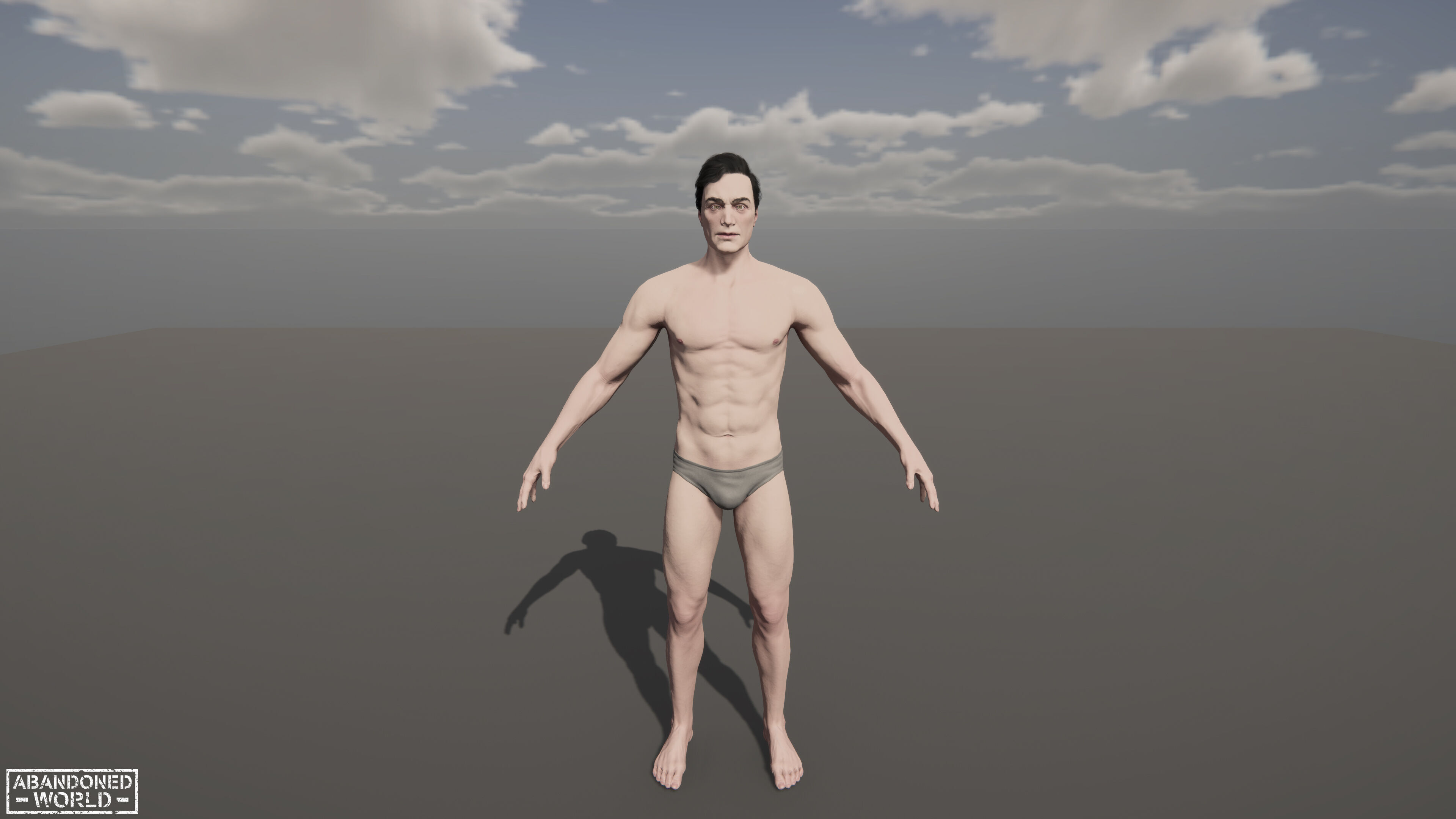 Base Humans - Man Low-poly 3D model_16