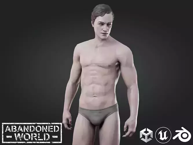 Base Humans - Man Low-poly 3D model Base Humans - Man Low-poly 3D model