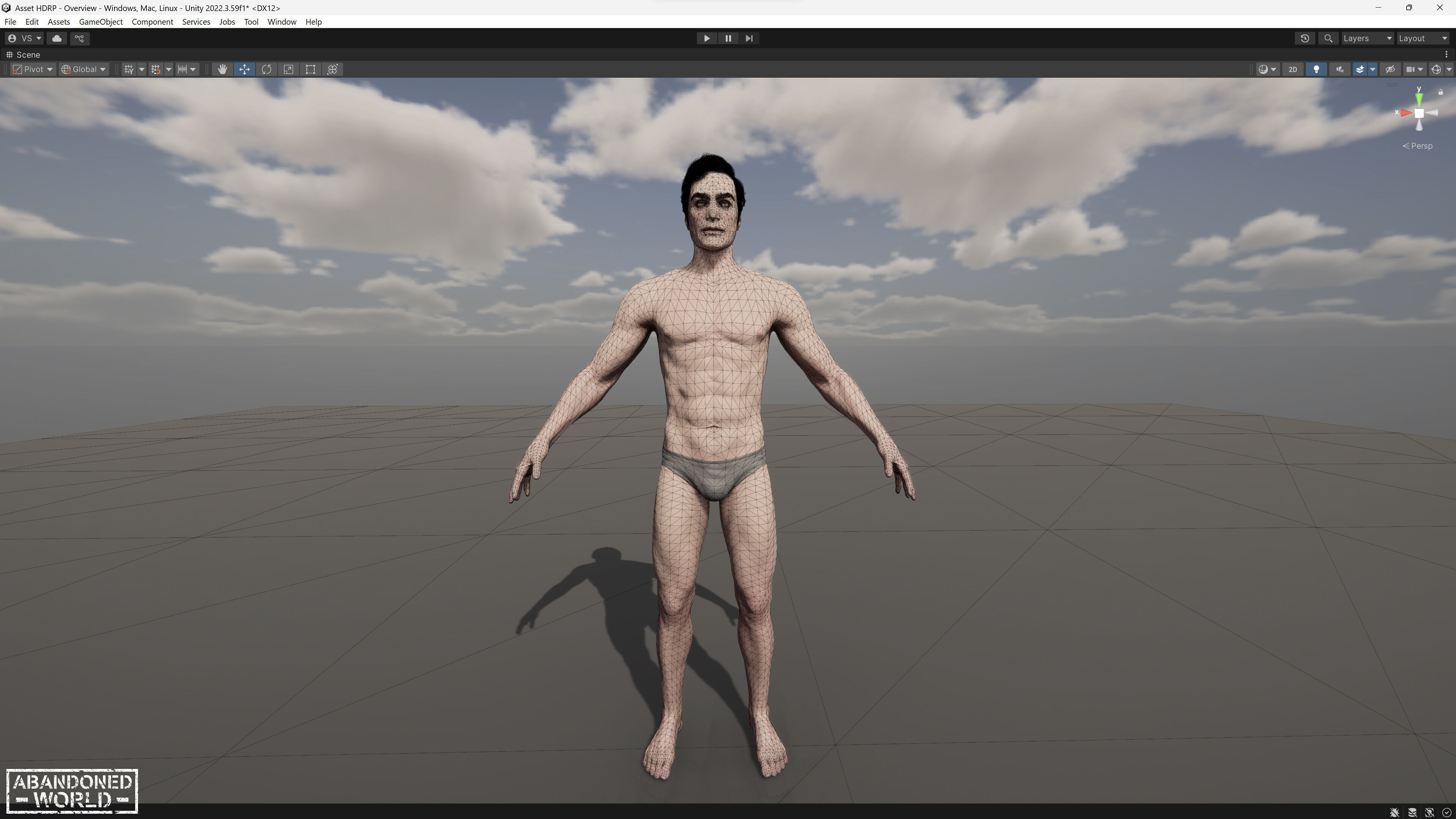Base Humans - Man Low-poly 3D model_17