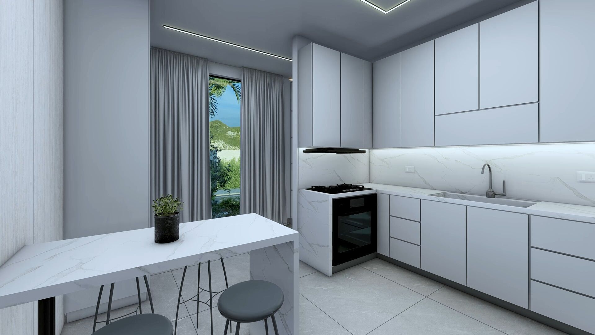 NEO Villa Exterior Design and Interior  3D model_23