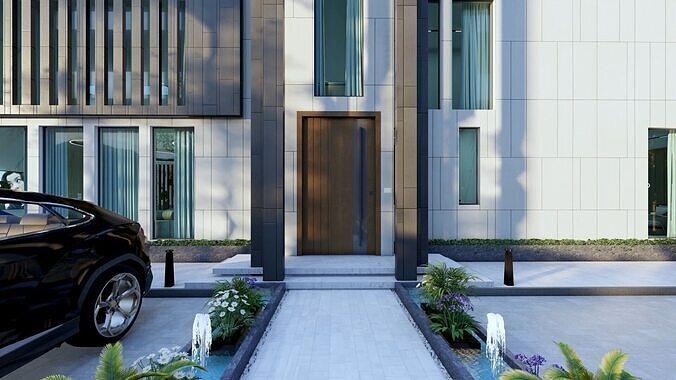 NEO Villa Exterior Design and Interior  3D model 3
