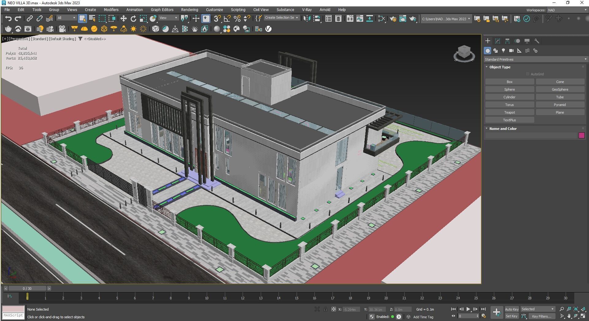 NEO Villa Exterior Design and Interior  3D model_29