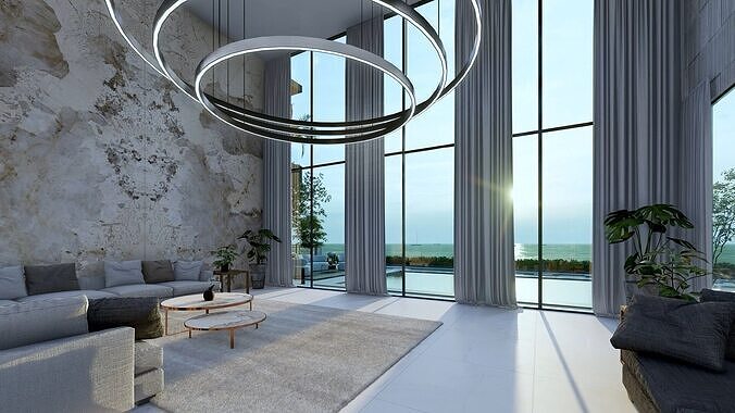 NEO Villa Exterior Design and Interior  3D model 6