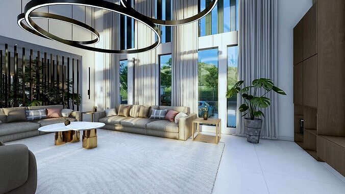NEO Villa Exterior Design and Interior  3D model 7