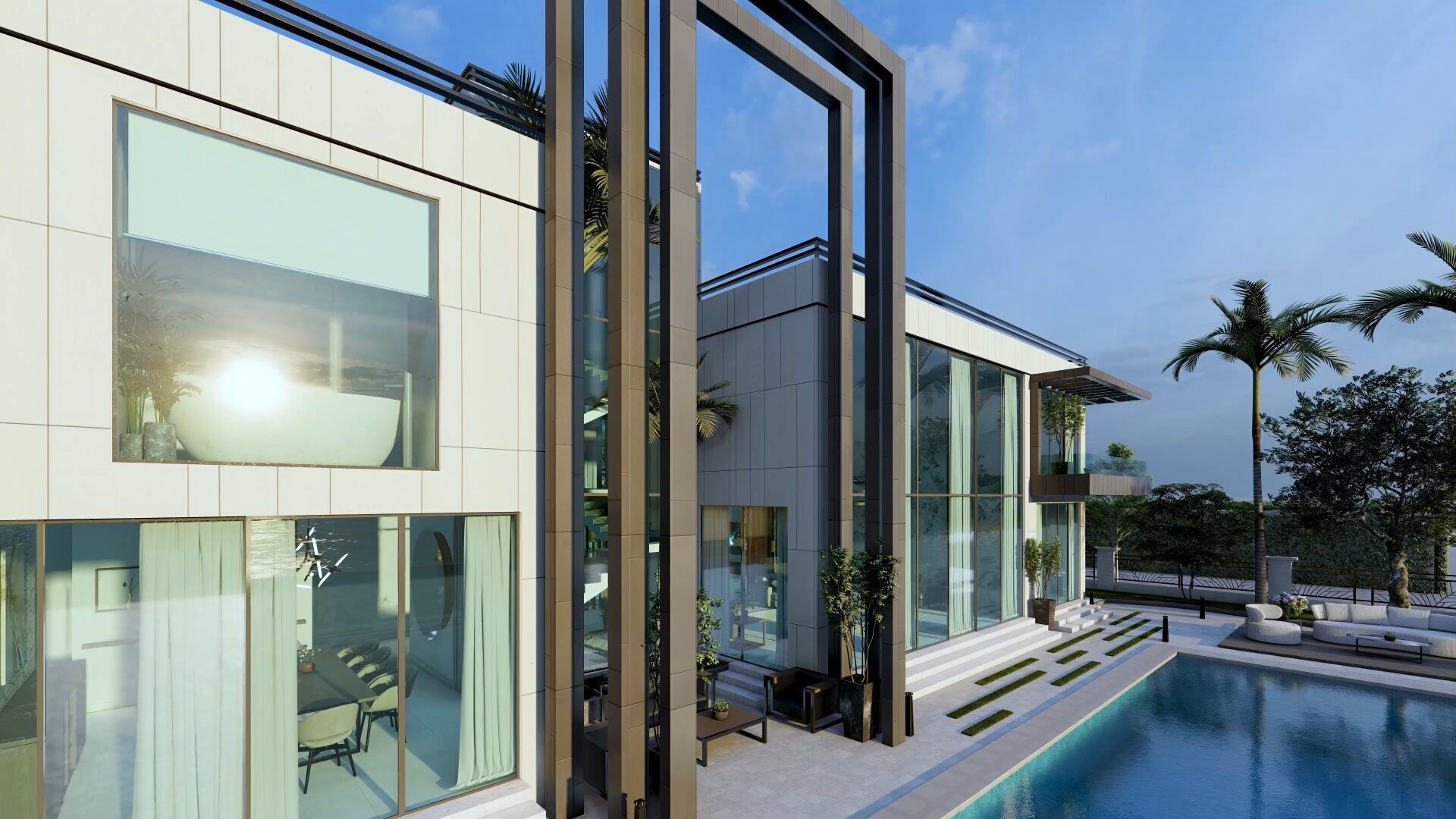 NEO Villa Exterior Design and Interior  3D model_26