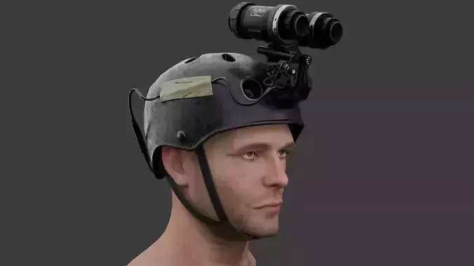 Night vision and military helmet   Delta force 80s 90s