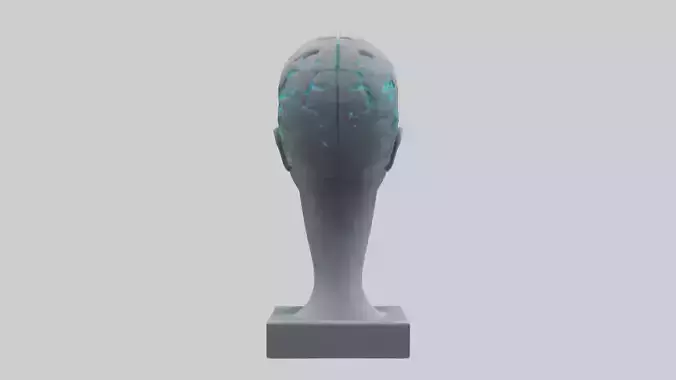Digital Mind statue model 3D model