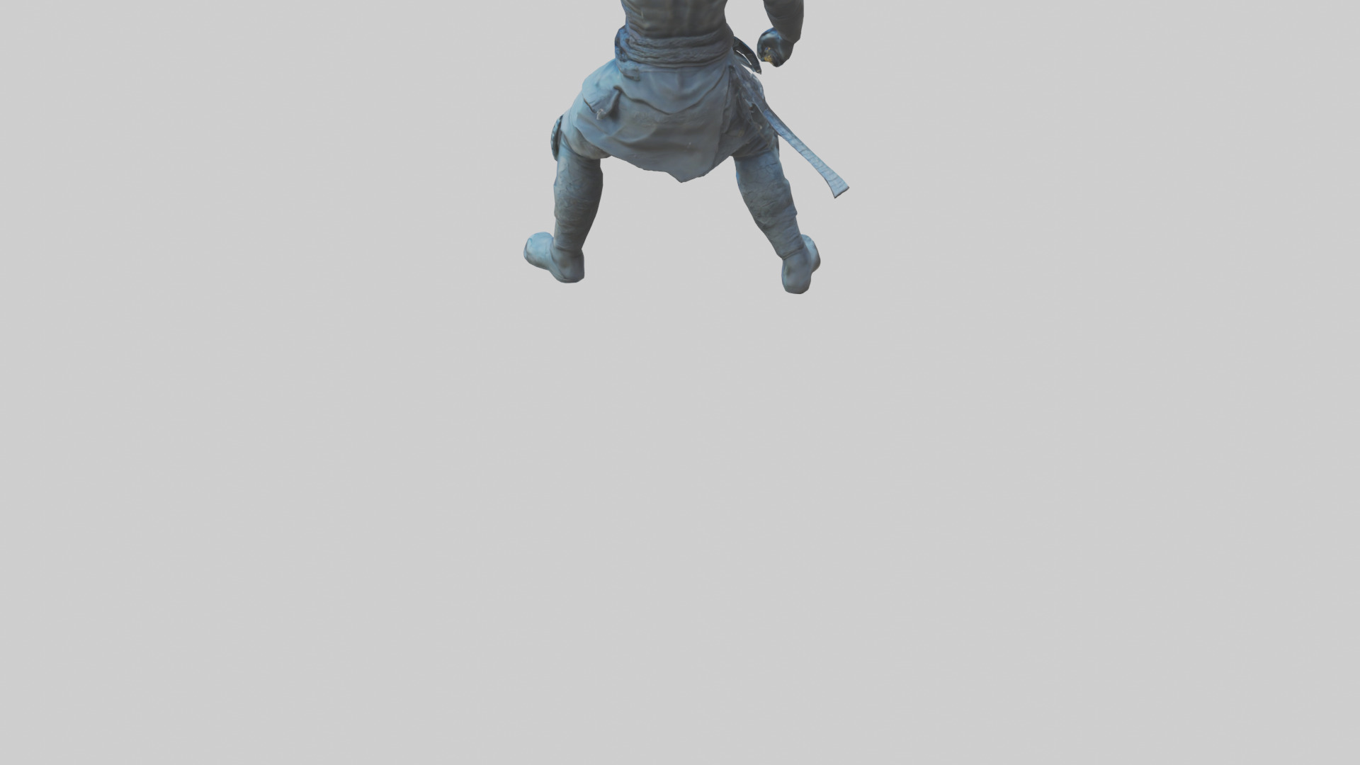 Digital Ninja statue model 3D model_3