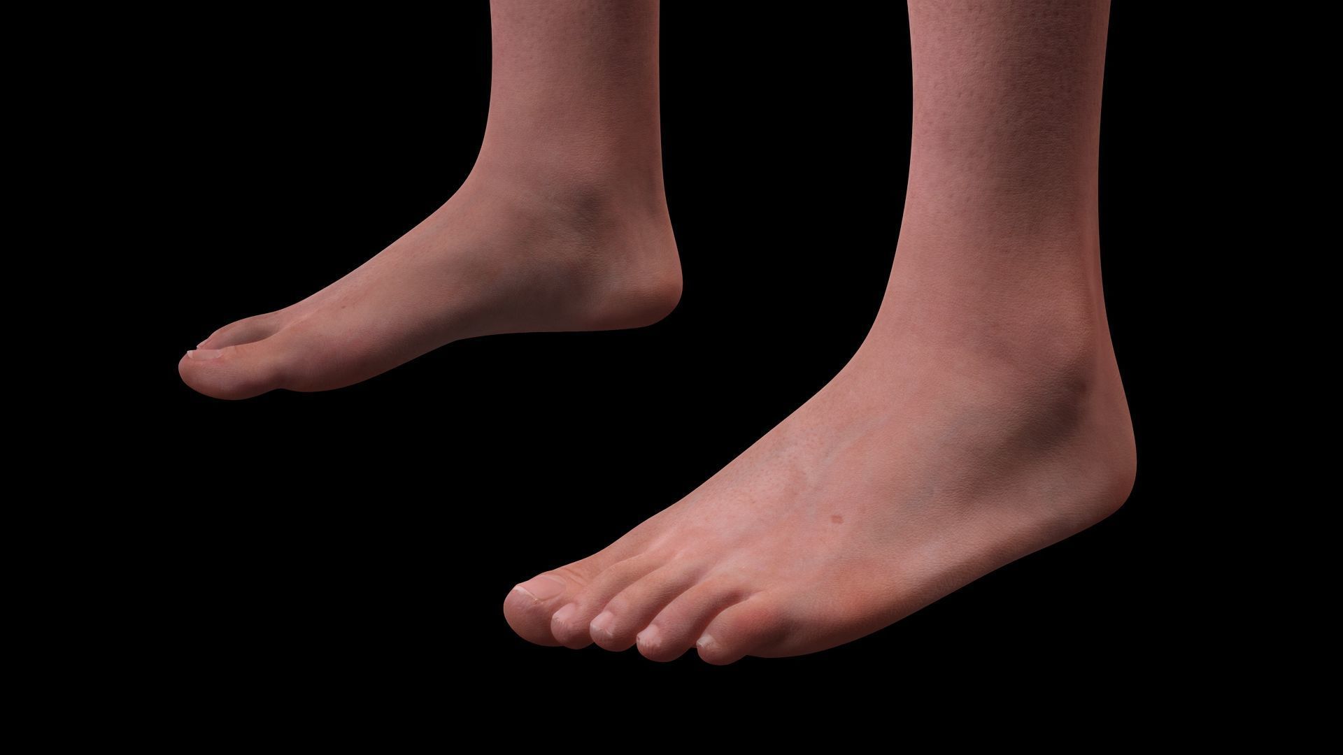 Realistic Male Body Perfect Base Shape Low-poly 3D model 3D Model Collection_13