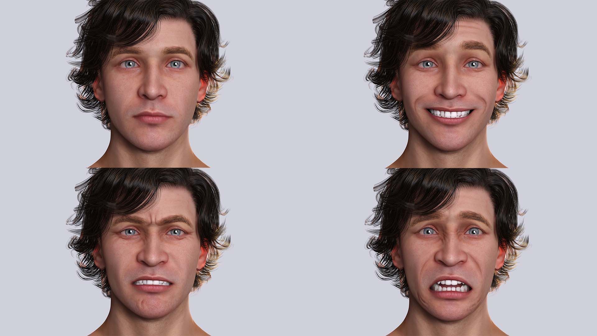 Realistic Male Body Perfect Base Shape Low-poly 3D model 3D Model Collection_7