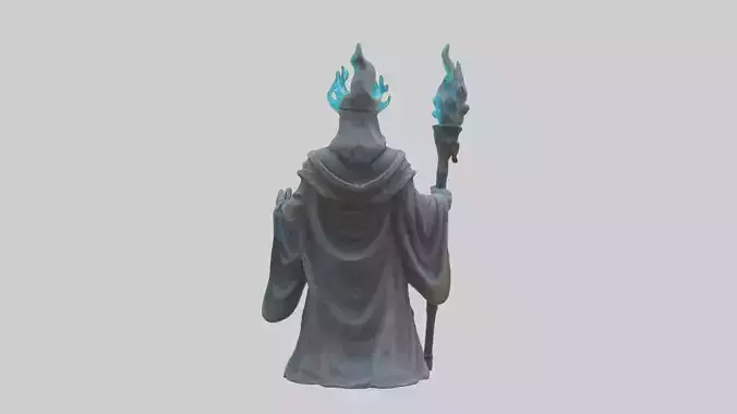 Digital Sorcerer statue model